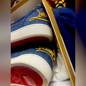 Louboutin denim shoes